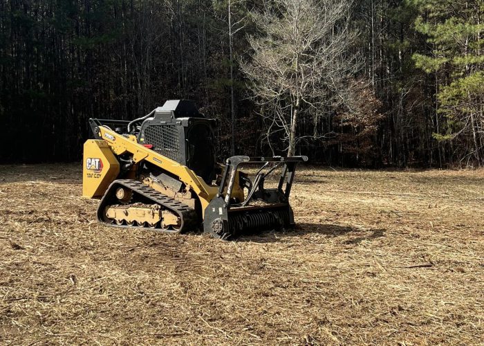 professional land clearing & forestry mulching being done in chatsworth ga